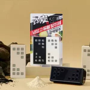 애경 탈취탄 숯 & 베이킹 냉장고 듀얼 탈취제 55g x 4개 악취제거