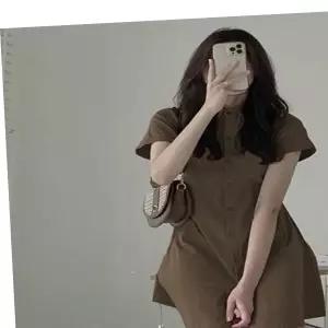 여자 2컬러 여름 데일리룩 레이어드원피스 슬림 카라 프릴원피스 반팔 미니원피스