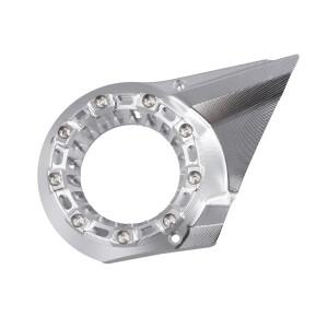 T47C_바이크 오토바이 수정 엔진 캡 공기 흡입구 커버 검사 유리 변속기 박스 가드 Vespa Silver