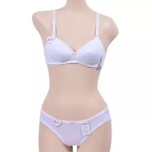 고급면 촉감좋은 주니어 AA컵 브라팬티세트 WFIPU5N