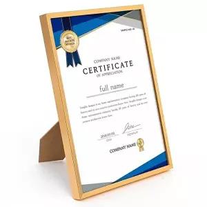a4 자격증 수료증 스탠드형 졸업장 상장 액자 (KYR-WFFP69S)