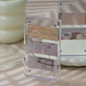 아크릴 L 액자 사진 미니 자석 탁상용 (WFKBLJR)