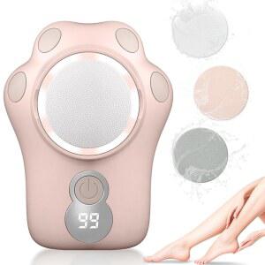 전동 발 굳은살 제거기, 속도 조절 가능한 3가지, 전자 파일 페디큐어 키트, 전문적인 페디 관리 및 죽은 피부, 딱딱한 갈라짐 건조 피부에 완벽한 제품으로 여성에게 이상적인 셀프 케어 선물 핑크색을 선사합니다