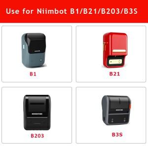 호환 기존 Niimbot B21/B3S/B1/B203 색상 투명 메리 크리스마스 라벨 방수  태그 선물 축제 장식