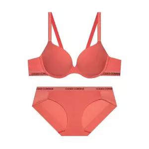 코데즈컴바인 [프리미엄 메모리몰드] 쉘론 글램밴딩 브라 햄팬티 세트_오렌지 CEWBR911OR_BP911OR 887258
