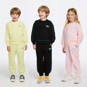 베네통키즈 그래픽 포인트 맨투맨 조거 팬츠세트 QAMT01TP01611m