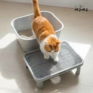 애구애구 고양이 모래 발판 매트 루퍼스텝