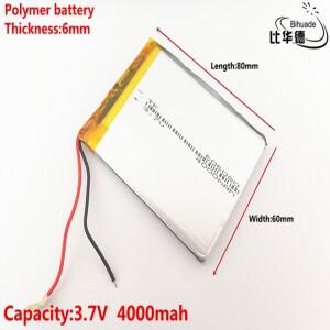 3.7V4000mAH 606080 장난감 파워 뱅크 GPS mp3 mp4용 폴리머 리튬 이온/리튬 이온 배터리