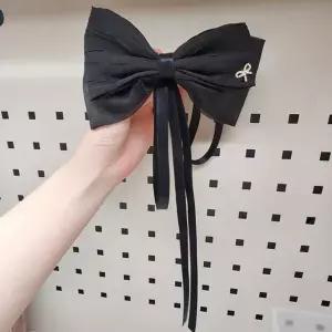 [셀러에이드]머리핀 블랙 헤어핀 리본 빅사이즈 올림머리 핀 반머