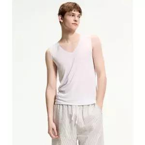 스파오 SPAO COMFORT 남성 심리스 브이넥 민소매_SPMRFA9A12 SPMRFA9A12 115739