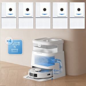 Ecovacs Deebot T30 pro 옴니 로봇 진공과 호환되는 항균 먼지 봉투 액세서리 5개 팩