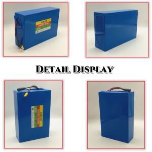 18650 리튬 배터리 팩 13S8P 48V 30000mAh 자전거 BMS 내장