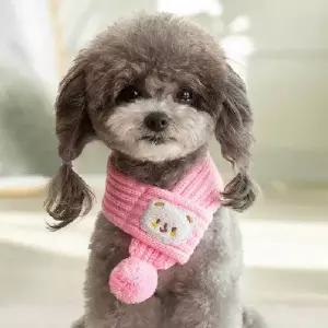 강아지 목도리 머플러 스카프 애견 고양이 반려동물 목도리 겨울 방한 산책목도리