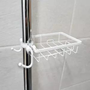 샤워기 행거거치 정리바구니 화이트