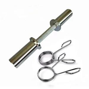 숏 바벨 암컬 클립 막대 헬스장 짧은 홈트 웨이트 바 1개 원판덤벨 40cm