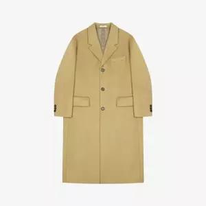 [갤러리아] 지이크 25FW 베이지 울캐시미어 3버튼 클래식 롱코트 PLH7023