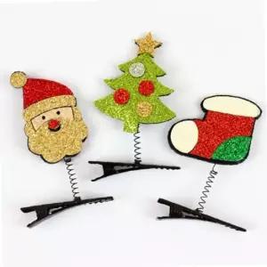 ksr 크리스마스 장식 집게 머리핀