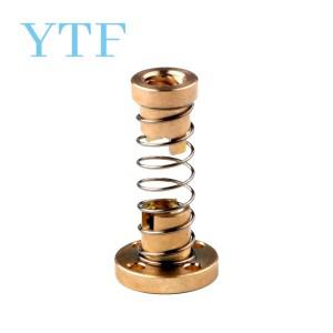 T8 리드 스크류 안티 백래시 스프링 너트 로딩 제거 갭 2mm4mm8mm Acme 스레드 로드 DIY CNC 3D 프린터 부