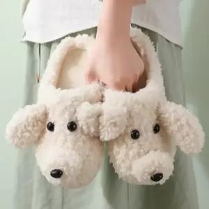 강아지 캐릭터 실내 겨울 방한 층간소음 방지 슬리퍼_24041611