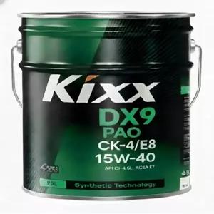 Kixx DX9 PAO 15W40 CK-4 E8 대형합성 디젤엔진오일 20리터