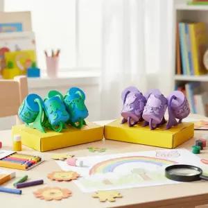 리틀호안미로 미로롤러 5종세트 정글 농장 스탬프 도장 찍기놀이 물감놀이 롤링 스템프 미술