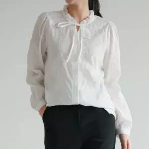 [하프클럽/아이우먼]아이우먼 미니눈꽃리본블라우스 WBV957M601 빅사이즈