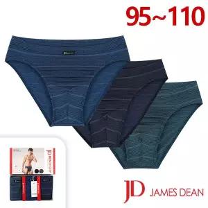 제임스딘 자카드스판 인밴드 삼각팬티3매입세트JHMPBZ0495-110남성브리프
