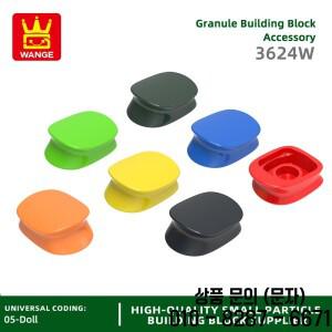 Wange 3624W 100g/228Pcs 체크 무늬 경찰 모자 빌딩  Moc 액세서리 벽돌 DIY 14세 이상 장난감 조립과 호환