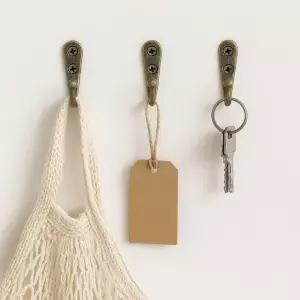 고품질 라운드 옷걸이 후크 10p세트(브래스) 벽후크  벽행거 (WFKDZ4X)