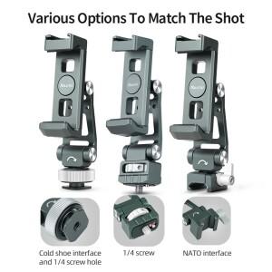 DJI RS3/RS3 Pro/RS3 Mini/RS4 Pro/RS4/RS2 360호환  COBONE 금속 콜드슈 폰 마운트 ° 카메라 모니터 브래