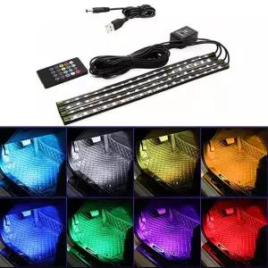 풋등 USB 소리반응 풋등 RGB 차량용 LED바 무드등 자동차