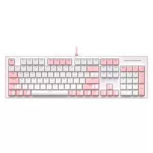 COX CK01V V광축 아이스큐브 키캡 게이밍 키보드 핑크 적축