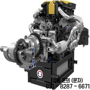 금형 킹 10207 PAG Supercar V8 엔진 빌딩  벽돌 전동 시뮬레이션 모델 드라이브 자동차 부품 장난감(761+)