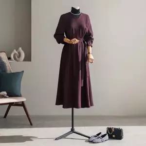 (안나앤모드) A. 블럿 플레어 스트랩 원피스[드레스D1105I01]