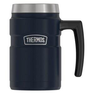 [미국배송] 보온병 스테인리스 킹 16온스 커피 데스크 머그잔 미드나잇 블루