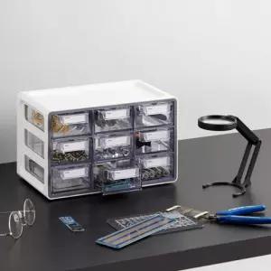 UP 시스템 멀티박스 소형 9단책상정리함 서랍함 소품 수납함 문구 메모