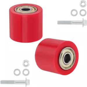 Windance 2Pcs 8mm 체인 텐셔너 가이드 휠 더트 피트 바이크 스트리트 ATV 오프로드용 드라이브 풀리 롤러