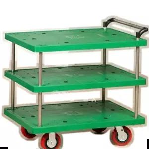 서빙카트 플라스틱 웨건 3단카트(미니 블랙 400x600)