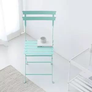 접이식 빈티지 의자 민트 당일발송 가구추천 네일샵  의자 디자인 야외