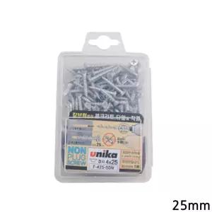 유니카 논프라피스 F-425-SDN 4x25mm 200개입산업용못 공업 목재못 콘크리트못 건축못 인테리어못 못 나사