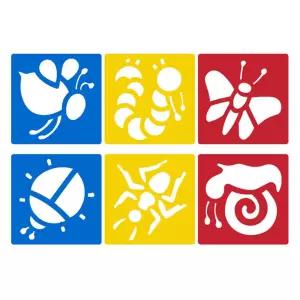 미술놀이 디오메 스텐실 (숲속곤충나라) 물감 유아