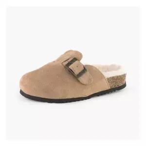 BELLE SHEARLING 브라운 아동 털슬리퍼 K917042NDK