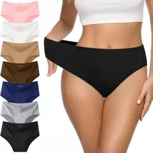 J폰 속옷 여성 팩 하이웨이스트 비키니 팬티 치키 통기성 힙스터 멀티팩