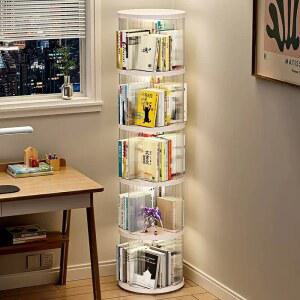 양면 책장 360도 회전책장 원형 회전 북타워 회전식 선반 5단 바퀴