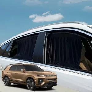 액티언 2세대 차박 암막커튼 캠핑용 햇빛가리개용 용커튼 량가리개 자외선단 창문 카커튼 량커텐 자동 량용