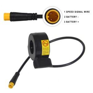 호환 Bafang BBSHD 가속기용 전기 자전거 속도 제어 시프터 엄지 스로틀 커넥터 3 핀