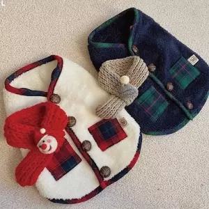 강아지옷 보아 양털 플리스 조끼 BND-W27개패딩 겨울원피스 애견 패션