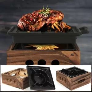 노마드 미니화로대 소 16cm 일본로 롯불 형로불멍화로대 롯대 캠핑로 그릴 화로 가정용로 야외바베큐 접이