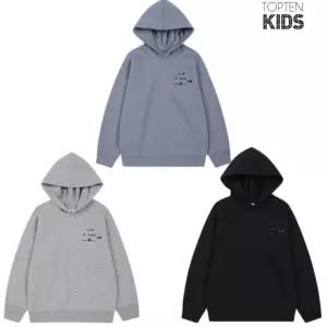 탑텐키즈 우리아이 따뜻하고 부드럽고 가벼운 플리스 맨투맨 후드티 MKE4TH3001