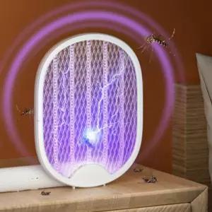 접이식 전기 모기퇴치기 모기채 모기등 듀얼모드 벽면밀착가능캠핑파리채 용품 휴대용채 해충치